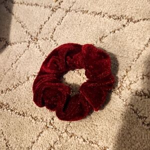 Red velvet scrunchie